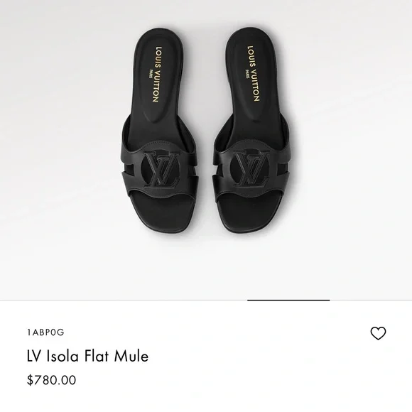 Louis Vuitton お洒落な【LV Isola フラット ミュール】ブラック LV Isola Flat Mule - Women - Shoes | LOUIS VUITTON ®
